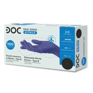Guanti in nitrile senza polvere EKO Zero Ultra Light e Soft - Tg. S - Conf.100 pz.