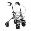 Rollator 4 Ruote con cestino - col. grigio